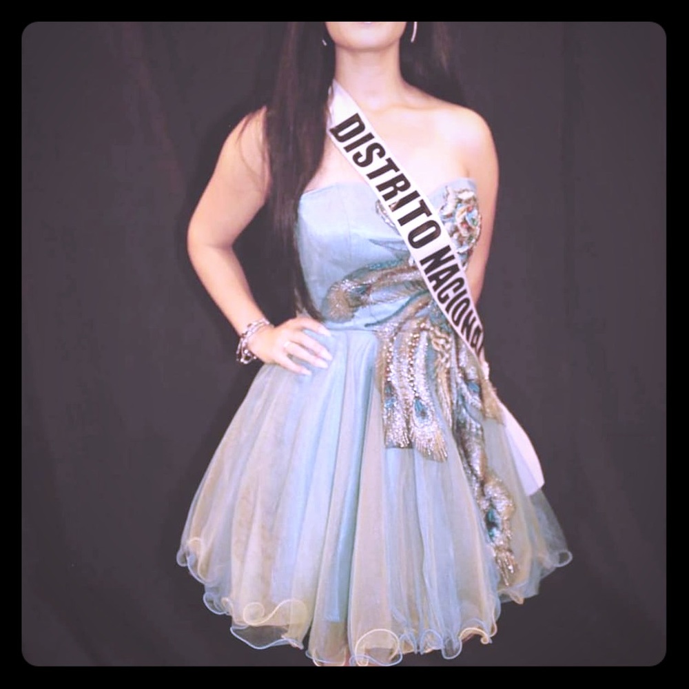 Above the knee multi colored dress